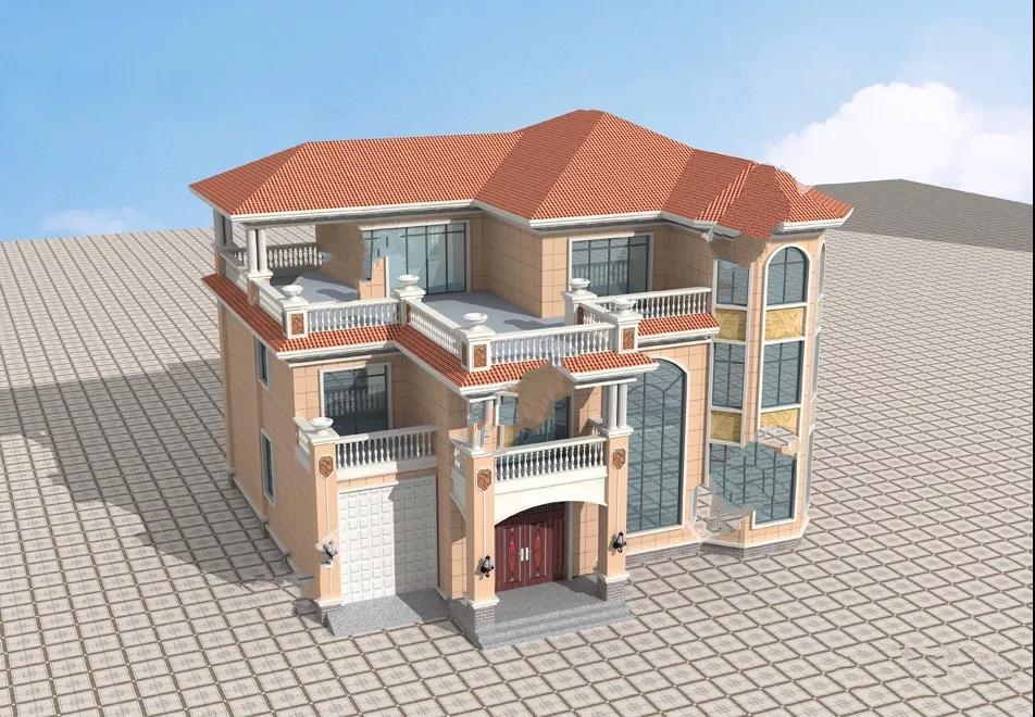 寬16-17米的農(nóng)村別墅