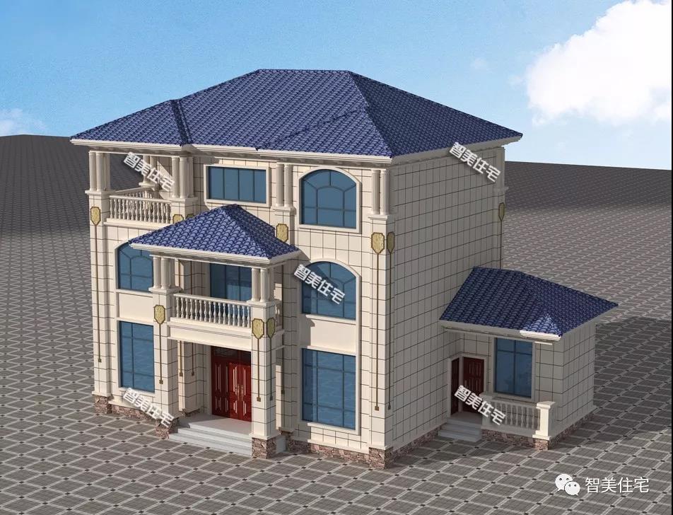 寬16-17米的農(nóng)村別墅