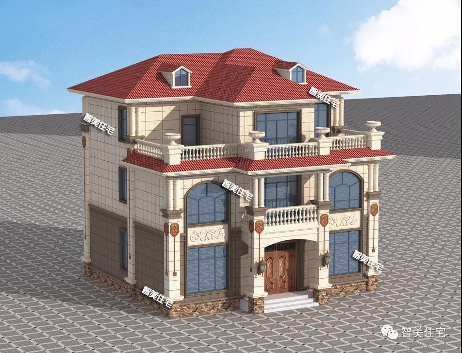 歐式設(shè)計的農(nóng)村別墅