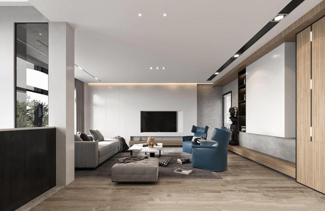 現(xiàn)代簡(jiǎn)約風(fēng)格兩層別墅效果圖