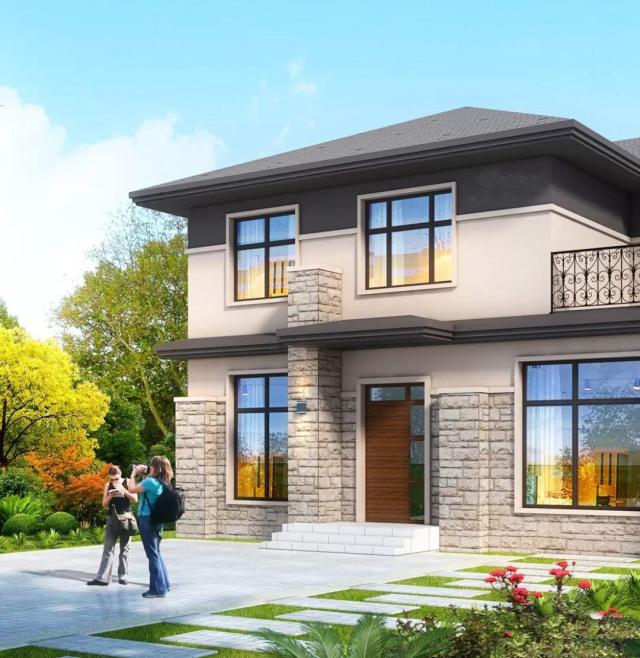 二層簡(jiǎn)約現(xiàn)代風(fēng)格別墅