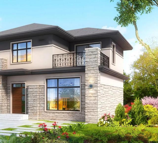 二層簡(jiǎn)約現(xiàn)代風(fēng)格別墅