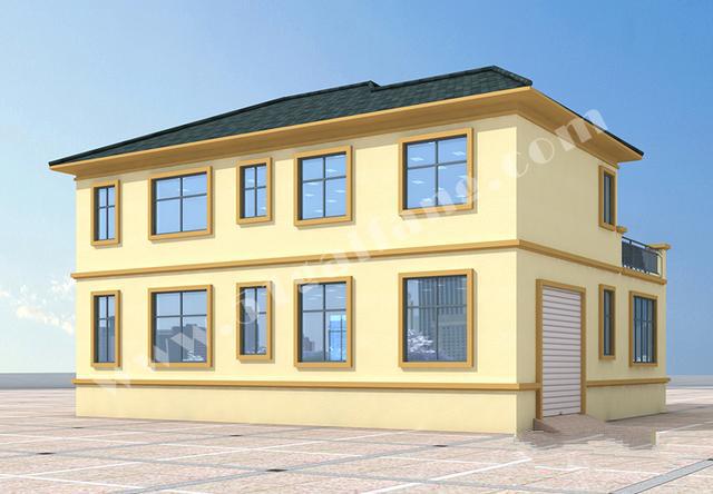 二層帶車庫(kù)的自建房屋設(shè)計(jì)圖