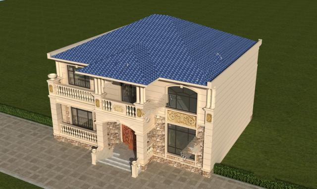 框架結(jié)構(gòu)二層農(nóng)村住宅設(shè)計(jì)圖