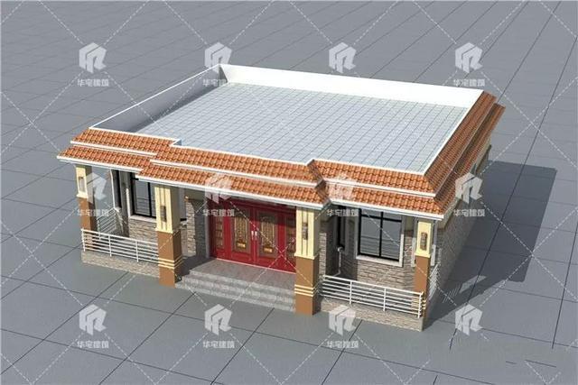 一層平頂別墅的設(shè)計圖紙