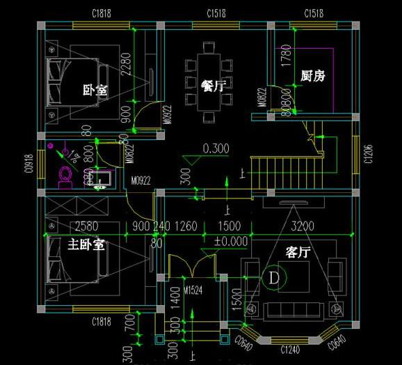小型自建房屋圖紙