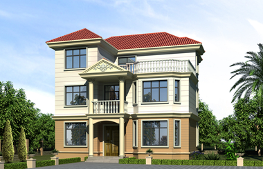 復(fù)式三層別墅設(shè)計(jì)圖，經(jīng)典配色，別墅圖紙?jiān)O(shè)計(jì)