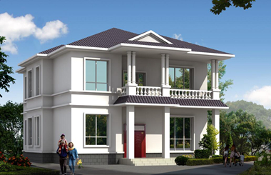 現(xiàn)代二層簡約別墅設(shè)計圖 ，造價成本低，外觀簡約耐看經(jīng)典