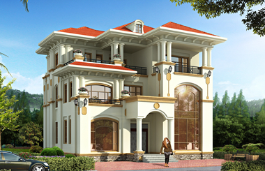 13.4*13.8米豪華三層復(fù)式別墅設(shè)計(jì)圖，