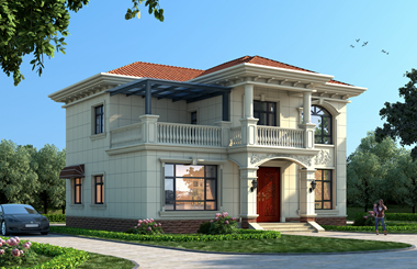小戶(hù)型二層自建房設(shè)計(jì)圖，外觀(guān)盡顯溫馨