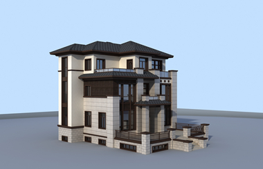 新中式配地下室三層自建房設(shè)計(jì)圖，圖紙齊全