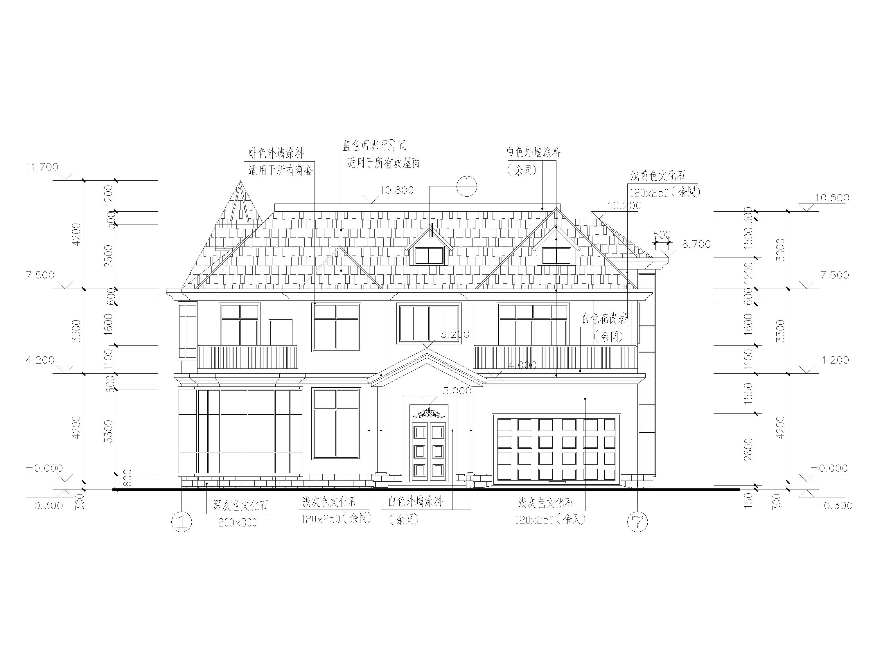 兩層半歐式別墅設(shè)計方案，適合多孩家庭，總建筑面積555㎡