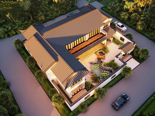 宅基地21x28米四合院設(shè)計，室內(nèi)布局超贊