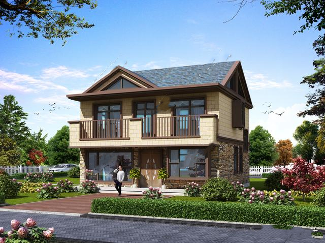 占地90平的二層新中式田園房屋，實(shí)現(xiàn)擁有別墅的夢(mèng)想