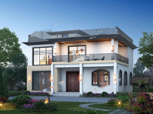 今年下半年回江西老家蓋這棟二層平頂設(shè)計，25萬能拿下？