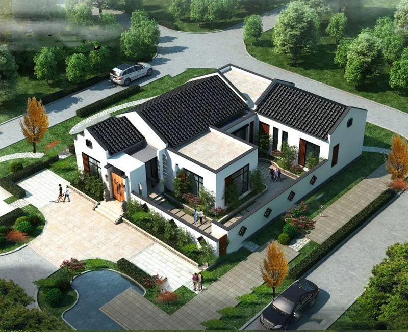   占地210㎡農(nóng)村一層房屋設(shè)計圖，農(nóng)村三合院一層房屋設(shè)計圖紙