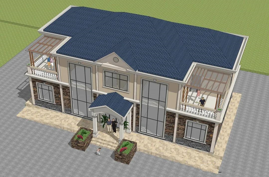 兄弟自建房最適合雙拼房屋設(shè)計(jì)，兩款房屋設(shè)計(jì)圖