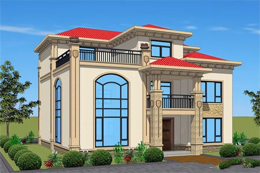 三層歐式房屋設(shè)計(jì)圖，時(shí)尚大氣的農(nóng)村房屋別墅設(shè)計(jì)