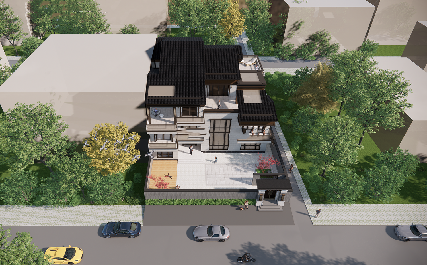 兩層半自建房設(shè)計(jì)圖，千平豪宅別墅自建房設(shè)計(jì)圖紙