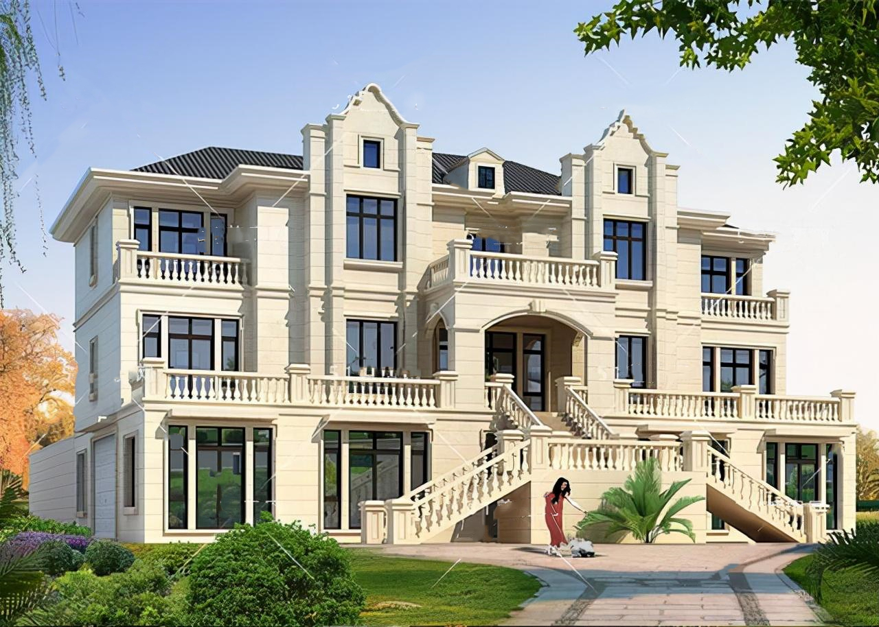 豪華三層別墅設(shè)計(jì)圖，主體100萬(wàn)的豪華高端別墅設(shè)計(jì)圖案例