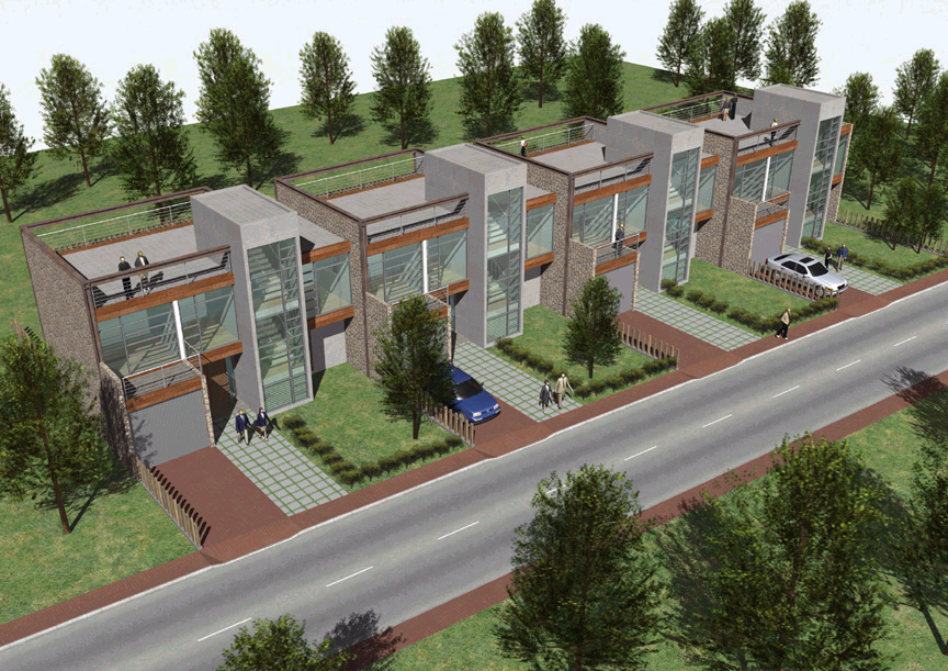 9.3*11.7鄉(xiāng)村二層專業(yè)別墅設(shè)計(jì)，聯(lián)排現(xiàn)代鄉(xiāng)村二層小別墅