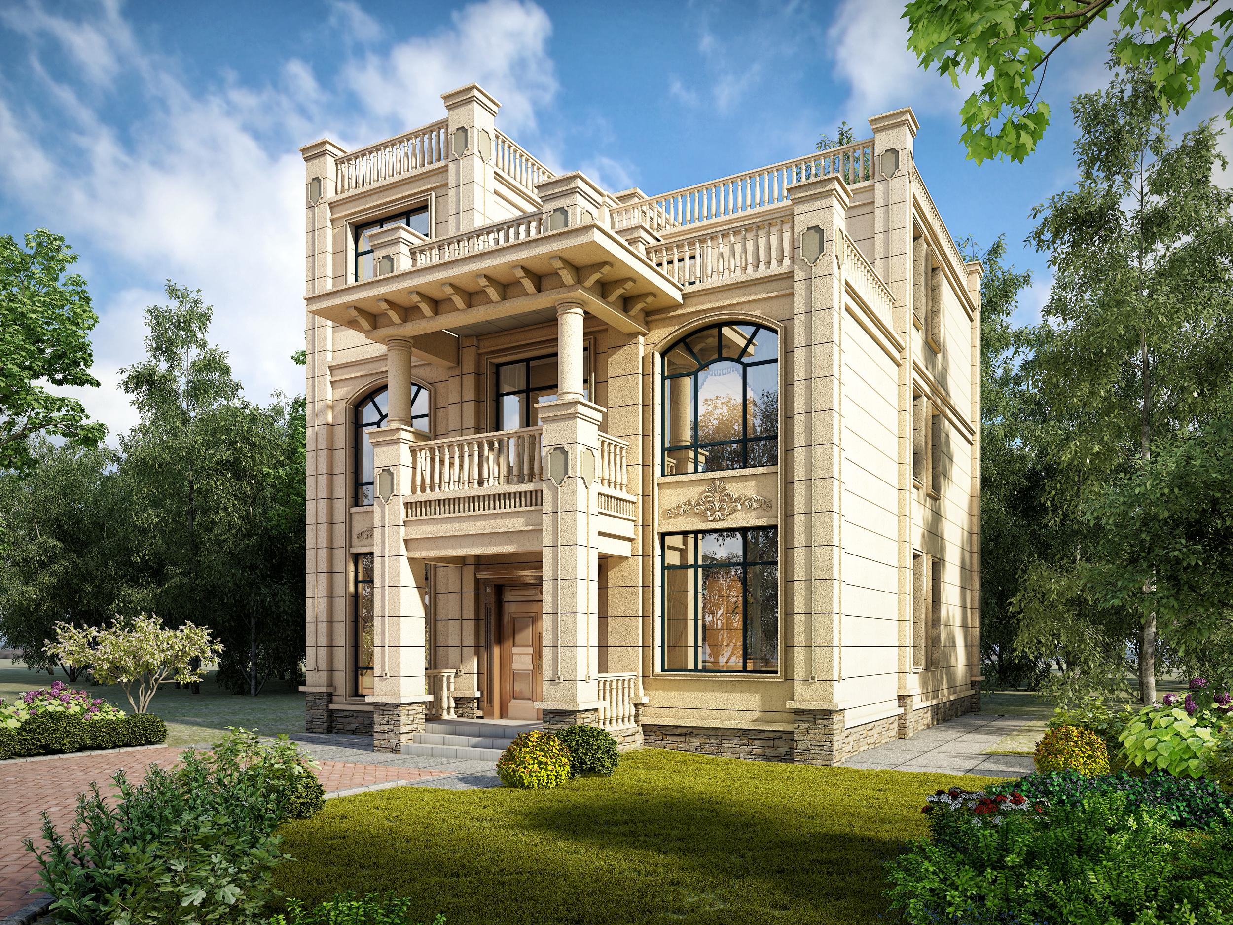 三層農(nóng)村自建房屋設(shè)計(jì)圖，造價30萬的大戶型房屋設(shè)計(jì)圖