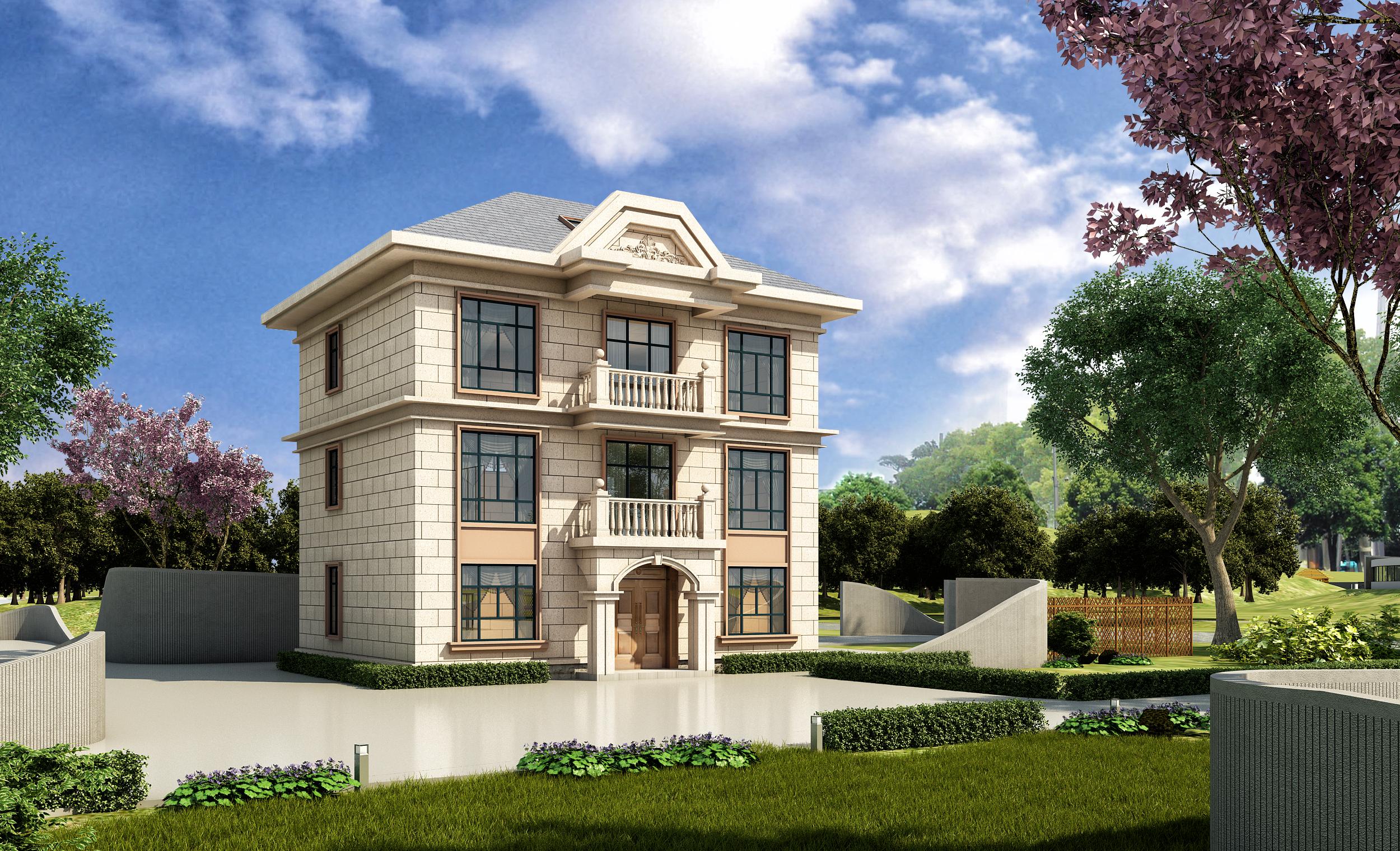 造價僅25萬農(nóng)村房屋設(shè)計，深受大家喜愛的三層農(nóng)村小別墅房屋設(shè)計圖