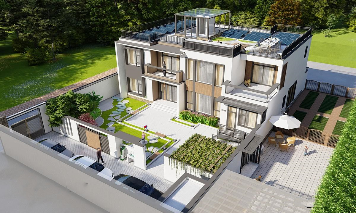 現(xiàn)代兩層房屋設(shè)計(jì)，農(nóng)村自建房屋別墅設(shè)計(jì)