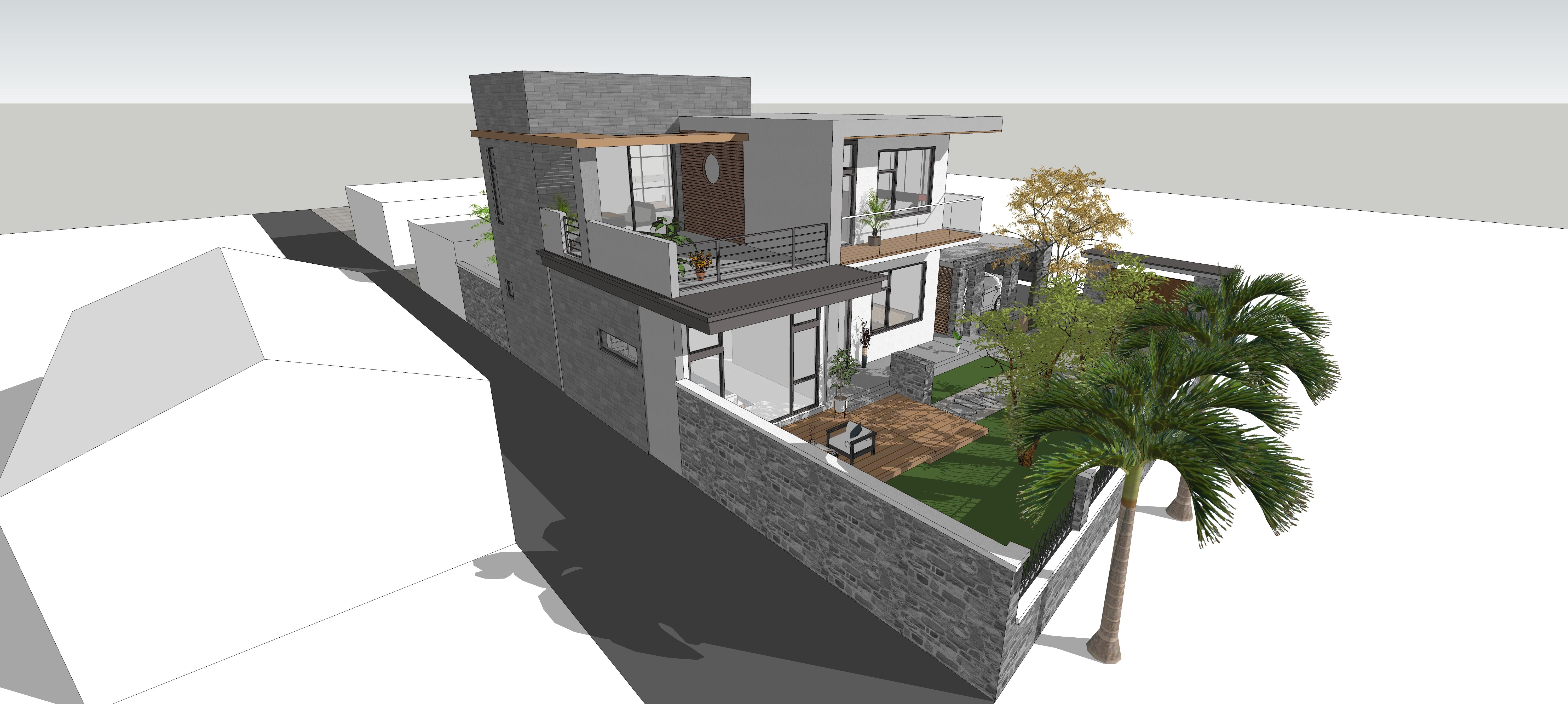 簡約現(xiàn)代兩層房屋設(shè)計(jì)，農(nóng)村樓房房屋設(shè)計(jì)圖