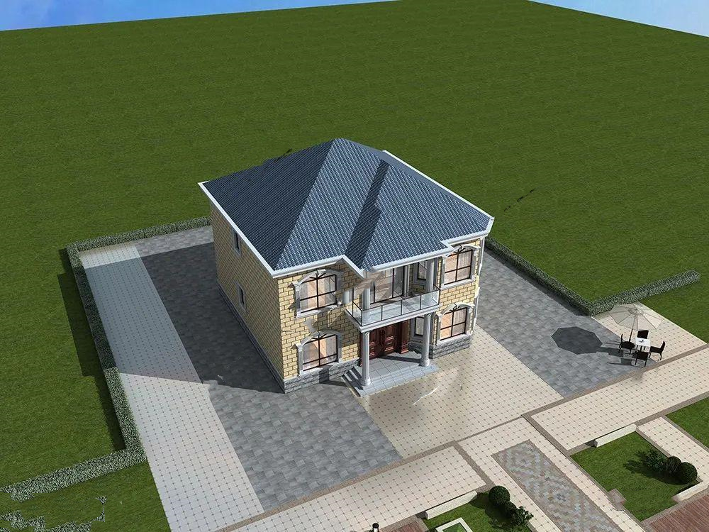 新農(nóng)村二層鄉(xiāng)村別墅，鄉(xiāng)村二層別墅圖片