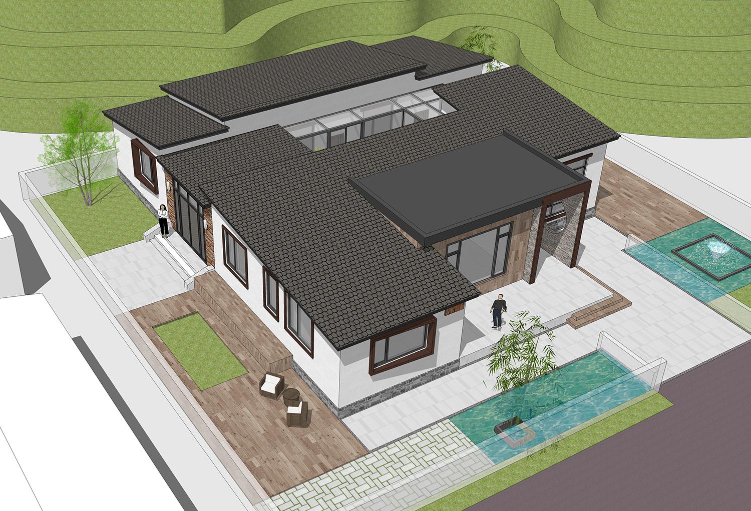 一層現(xiàn)代風(fēng)養(yǎng)老房屋設(shè)計(jì)圖，造價(jià)僅20萬(wàn)的房屋設(shè)計(jì)圖