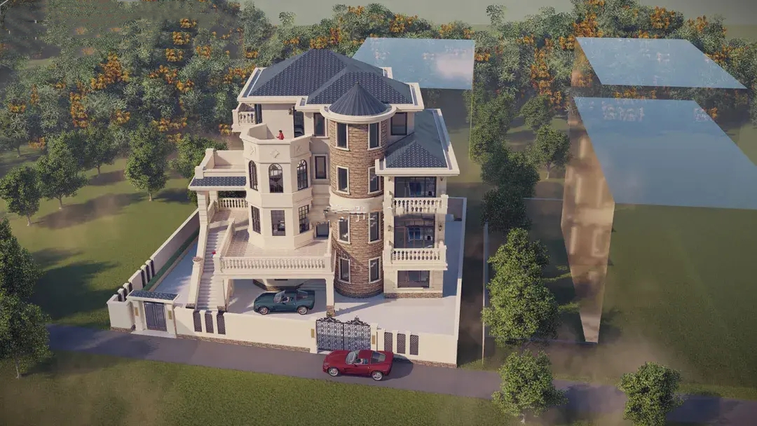 豪華四層農(nóng)村房屋設(shè)計(jì)圖，農(nóng)村也能蓋的四層房屋設(shè)計(jì)圖